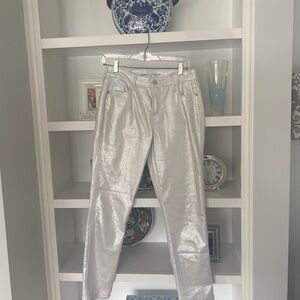 Old Navy Women's Silver Straight Leg Jeans
